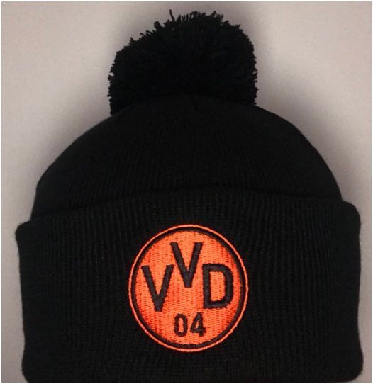 Black VVD Bobble Hat(Orange)