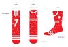 HSOAB Red Kit Socks SALE £9.99 reduced to £6.99